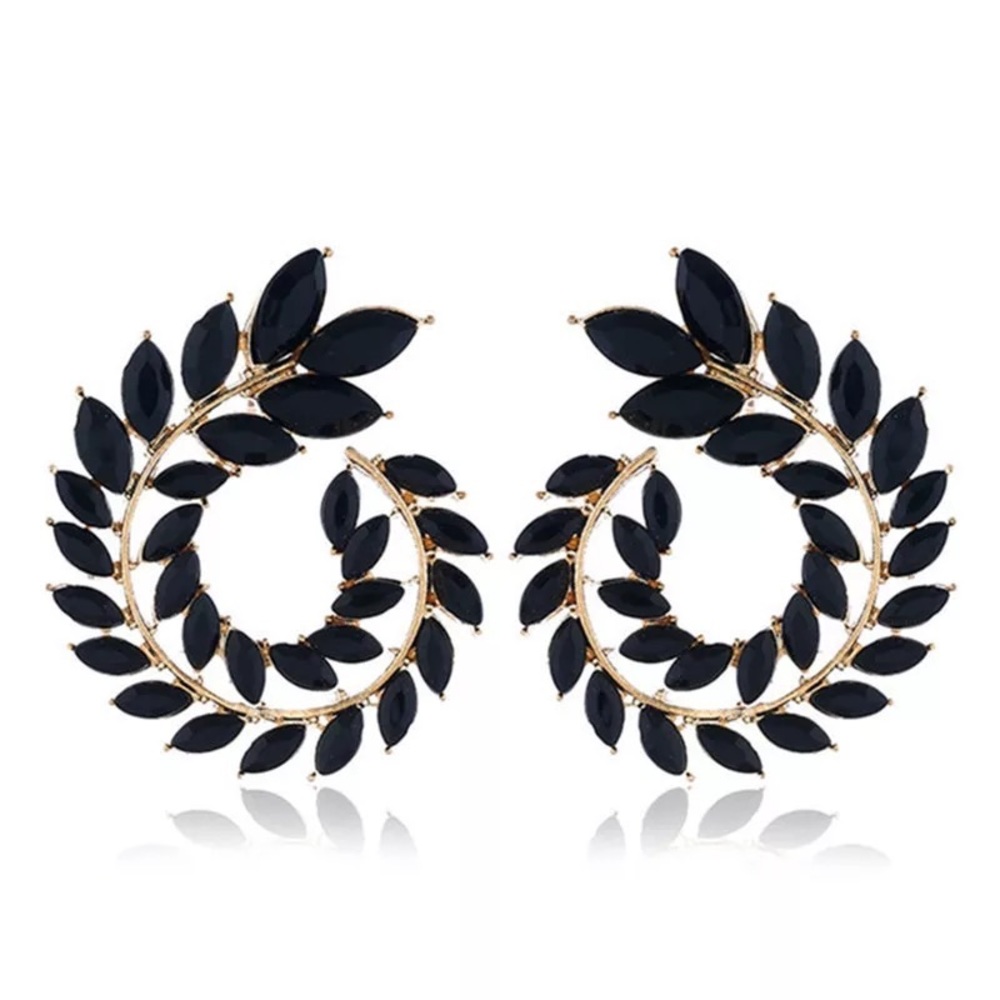 Leaf fashion luxury jewelry earrings